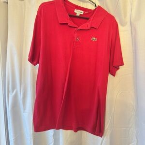 Lacoste Men's Vibrant Red Polo Shirt